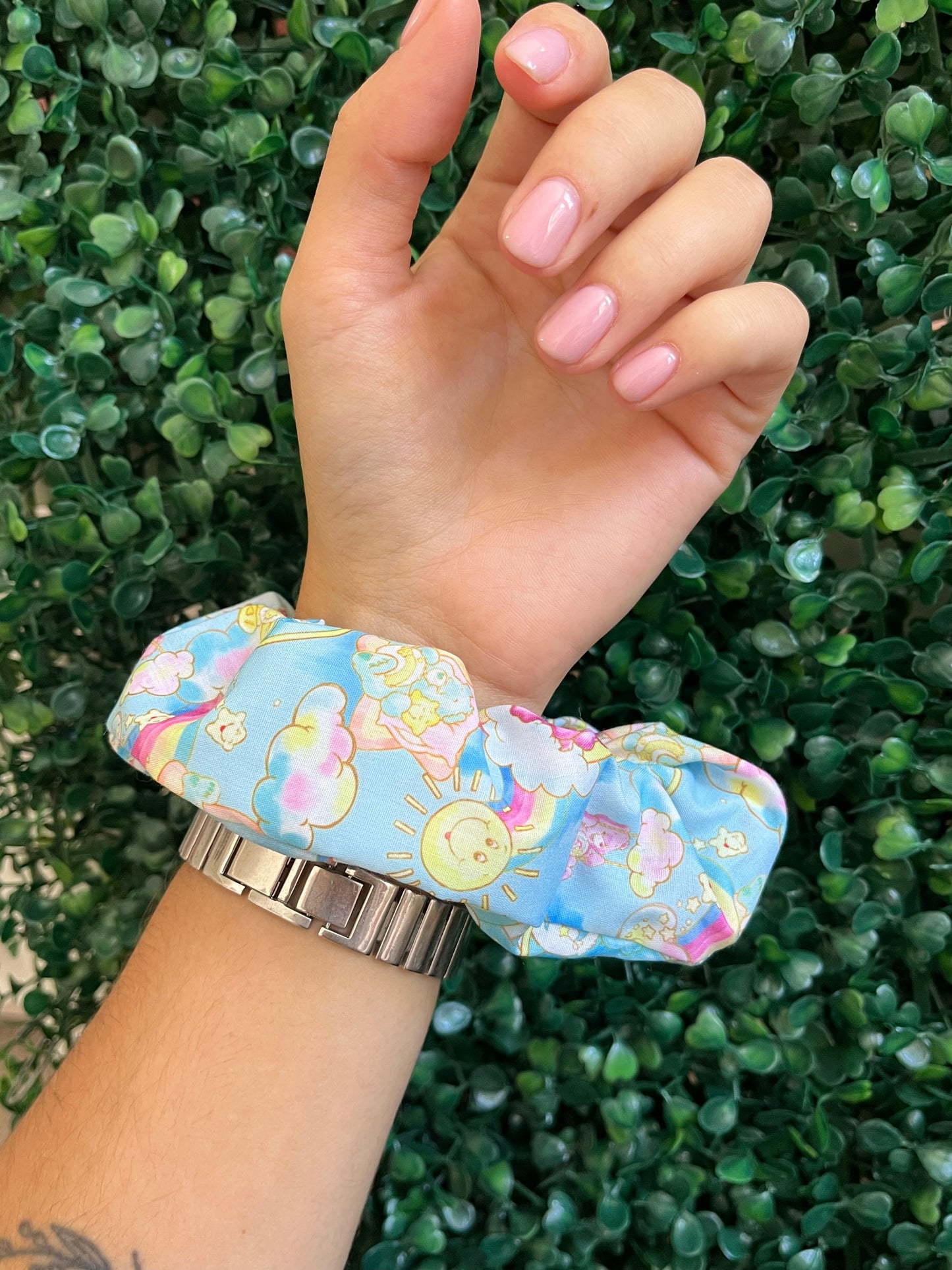 Handmade bear and friends hair scrunchies