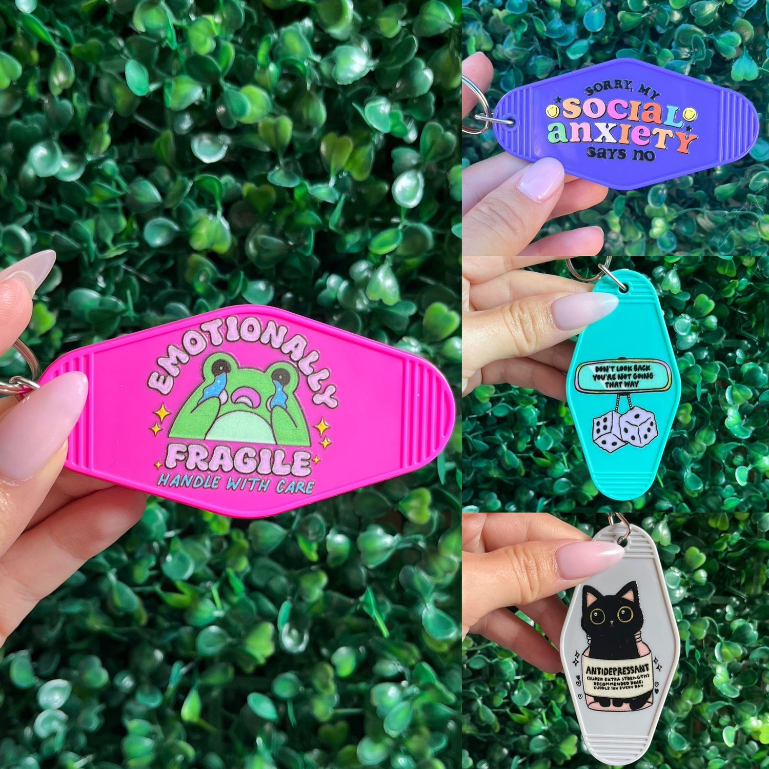 Motel key rings