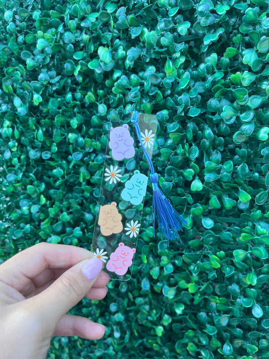 Gummy bear acrylic bookmark with tassel