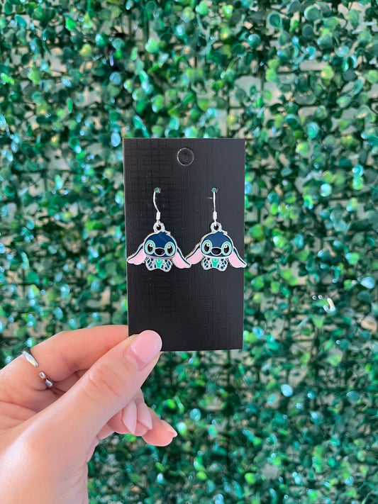 925 sterling silver hook earring characters.