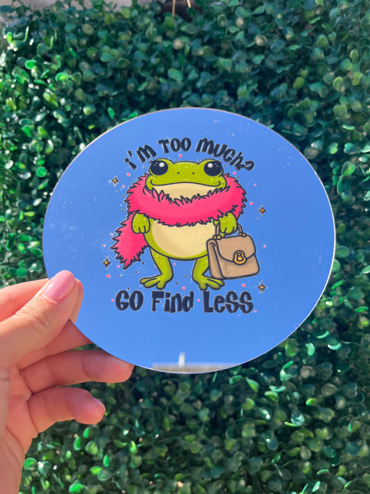 I’m too much go find less quote self adhesive wall mirror