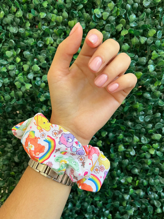 Handmade bear and friends hair scrunchies