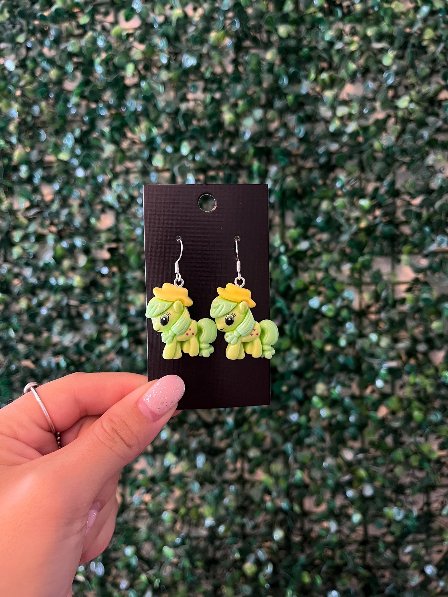 little horse pony earrings with 925 sterling silver hook earrings.